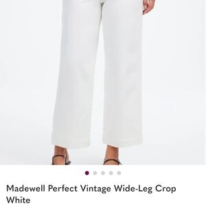 Madewell White Denim Pants